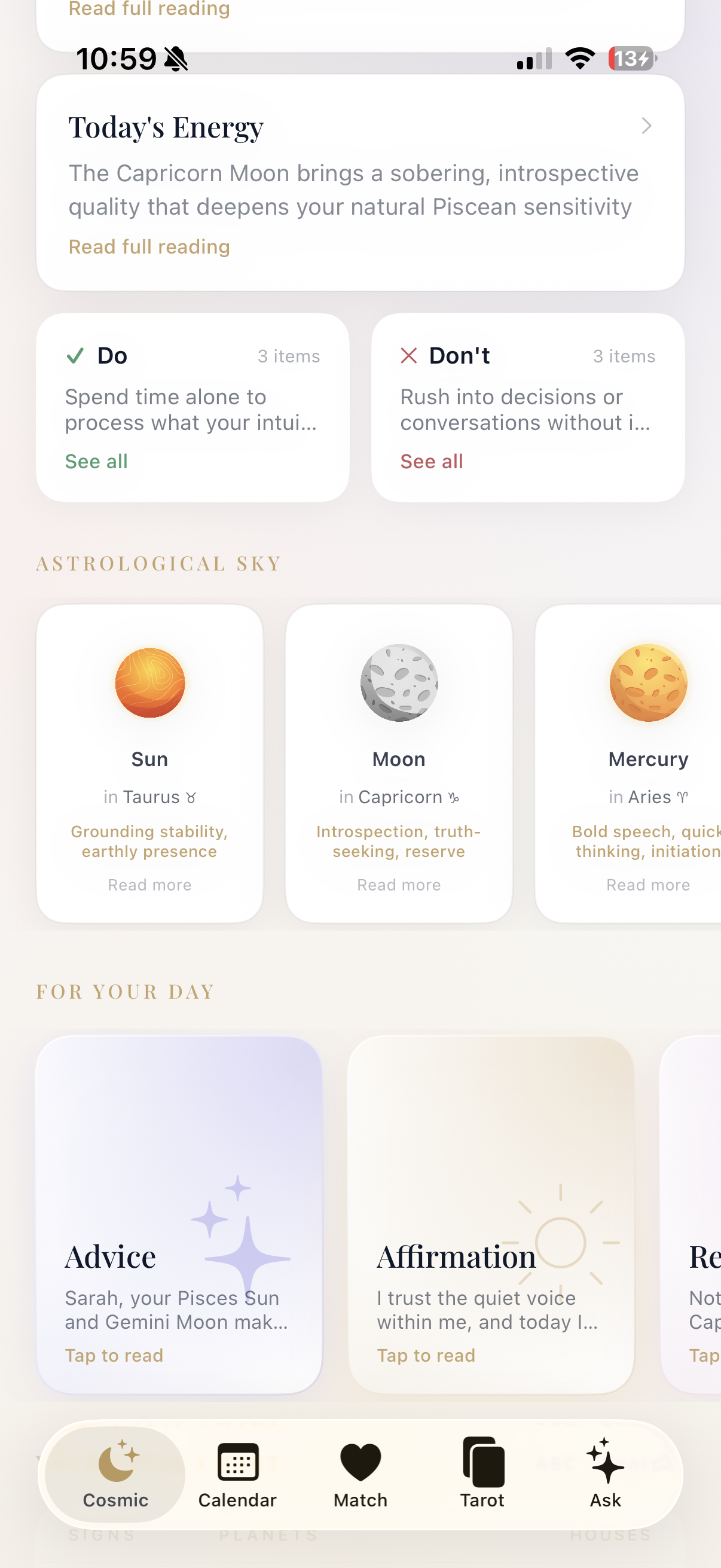 Stellum For Your Day — advice and affirmation